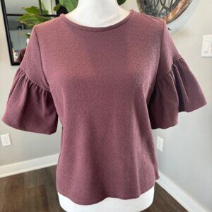 Express Puff Sleeve Texured Top